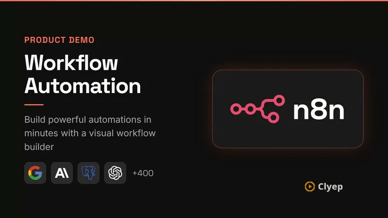 Product Demo: Workflow Automation with n8n